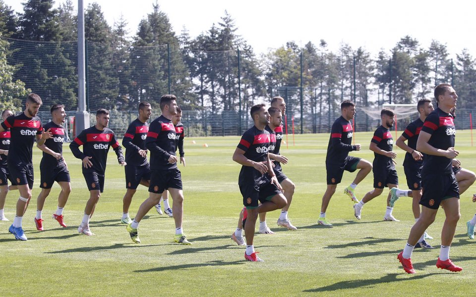 Тренировка на националния отбор преди мача с Литна, 04.09.2021 г.