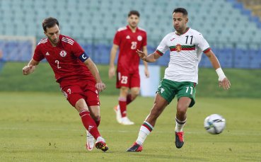 България играе срещу Грузия при резултат 1 0 в приятелски мач който