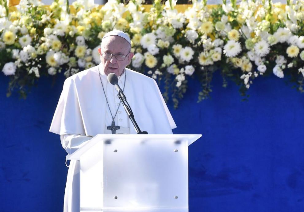 Папа Франциск подчерта днес важността на световните религии в борбата