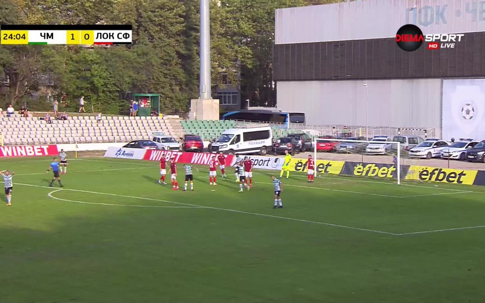 Черно море - Локо Сф 1:0 /първо полувреме/