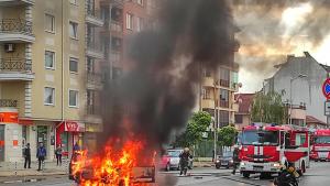 кола пожар София