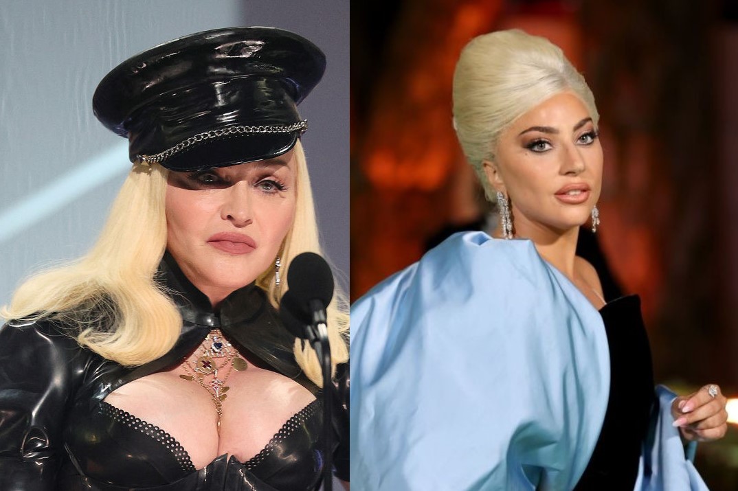 <p><strong>Лейди Гага и Мадона </strong></p>

<p>През 2011 г. Мадона сравни песента &quot;Born This Way&quot; с нейната &quot;Express Yourself&quot; от 1989 г., като обвини Гага, че е взаимствала от нея. Лейди Гага напълно отхвърли твърдението, че е копирала от Мадона.</p>