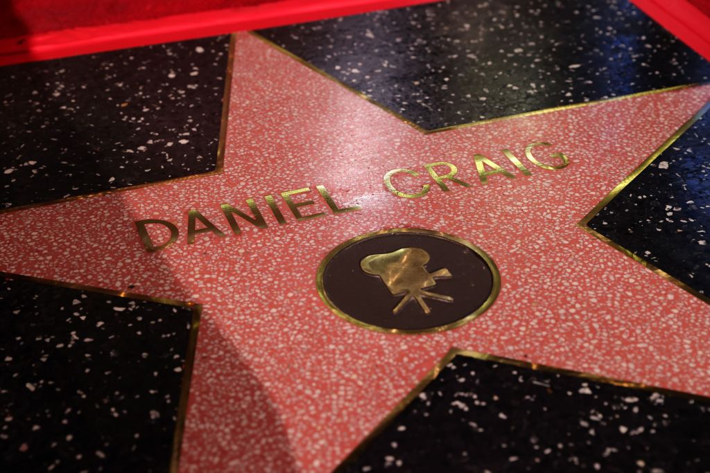 <p>Даниел Крейг на Алеята на славата в Холивуд</p>