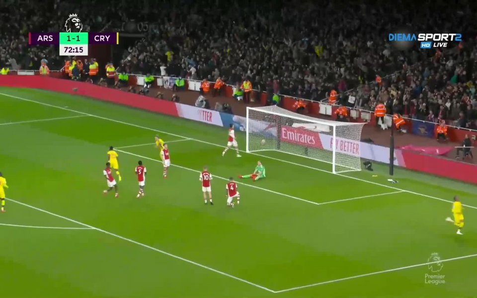 Арсенал - Кристъл Палас 2:2 /репортаж/