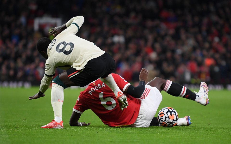 Наби Кейта е получил навяхване след влизането на Пол Погба,