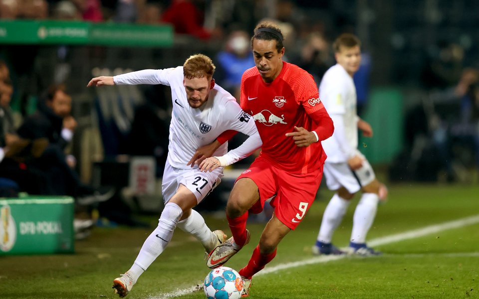 Лайпциг надви четвъртодивизионния Бабелсберг и продължава към 1/8-финалите за Купата