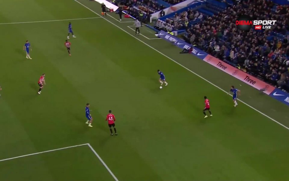 Челси - Саутхемптън 1:0 /първо полувреме/