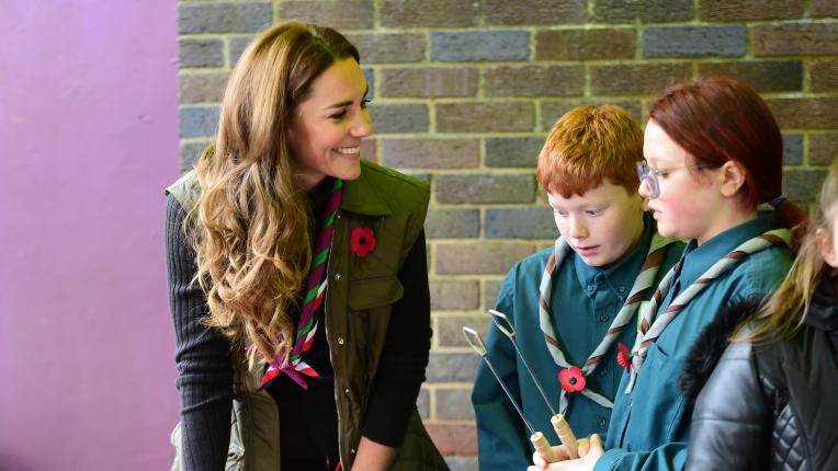  Кейт Мидълтън и принц Уилям посетиха дребни скаути в Глазгоу 