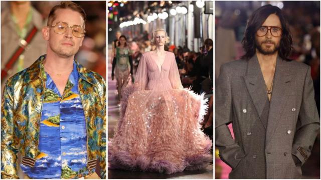 Маколи Кълкин и Джарет Лето модели в улично ревю на Gucci (ГАЛЕРИЯ)