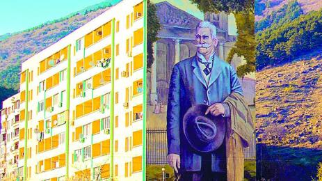 Графитаджия рисува войводи по блоковете