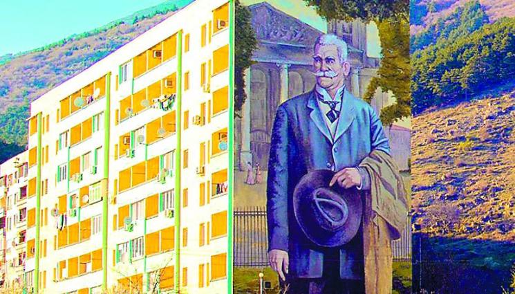 Графитаджия рисува войводи по блоковете - Графитаджия рисува
войводи по блоковете