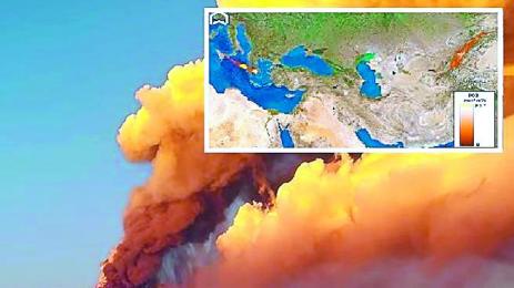 Облак прах от Етна пълзи към България