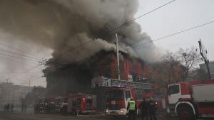 Пожар в емблематична сграда в центъра на София