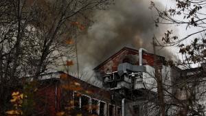 Пожар в емблематична сграда в центъра на София