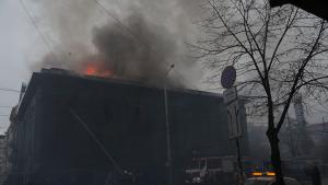 Пожар в емблематична сграда в центъра на София