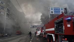 Пожар в емблематична сграда в центъра на София