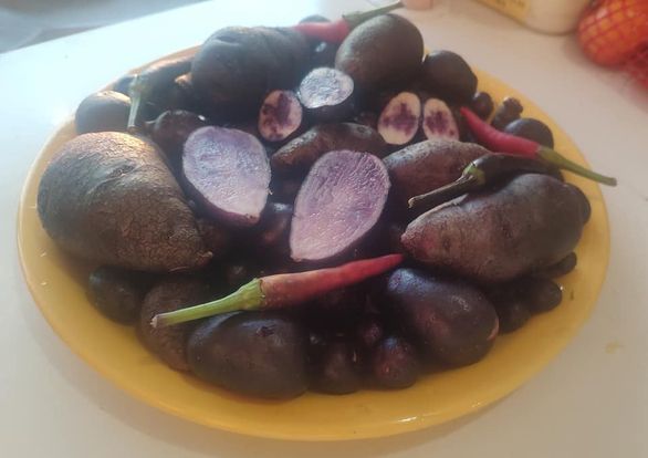 Лилави картофи