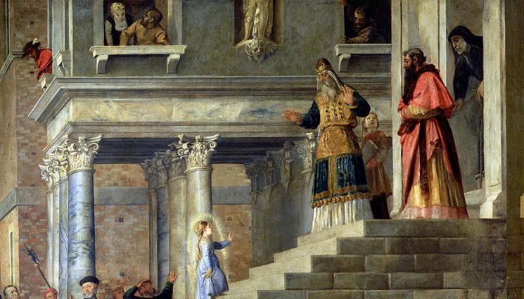 вяра - ВЯРА: Малката Мария сама изкачила стъпалата на храма