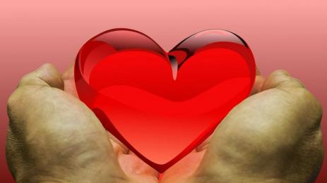 сърце благотворителнотс жест