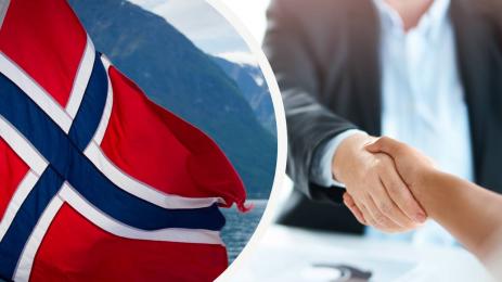 НорвегияРъкостискане