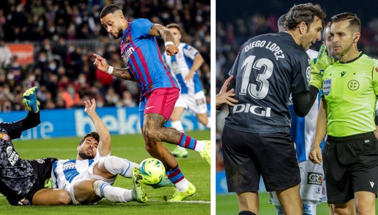 Барселона Еспаньол дерби дузпа - „Папагалите“ от Еспаньол реват срещу дузпата при 0:1 в дербито с Барселона (СНИМКИ)