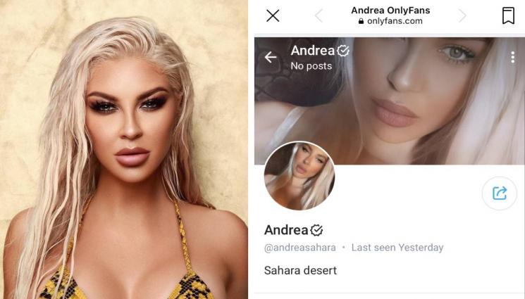 Андреа - В секссайт: Гледаме Андреа гола за 16 долара, последва примера на Албена Вулева и Анн-Джи