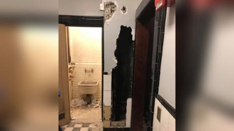 зазидан мъж