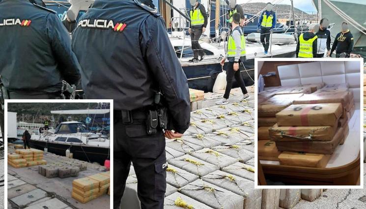 хашиш - Закопчаха българи с 4,7 тона хашиш на яхта във водите край Картагена