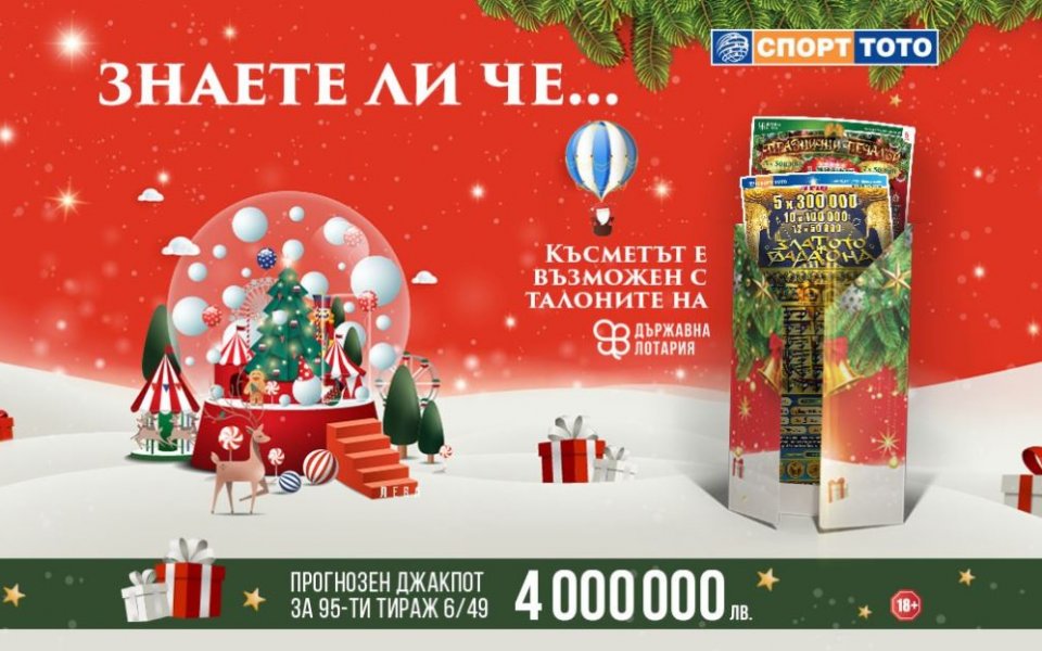 Открийте подаръците, скрити в пунктовете на Българския Спортен Тотализатор