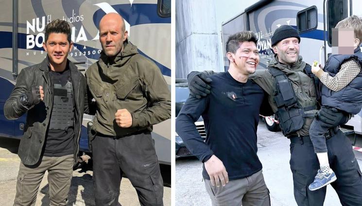 непобедимите - Стейтъм показа София на сина си, заведе го да гледа как баща му бие лошите