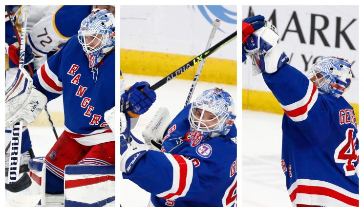 Александър Георгиев - Александър Георгиев ги разби! Заключи вратата на Рейнджърс, спаси 36 изстрела за 2:1 в Бъфало