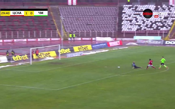 ЦСКА - Черно море 2:0 /първо полувреме/