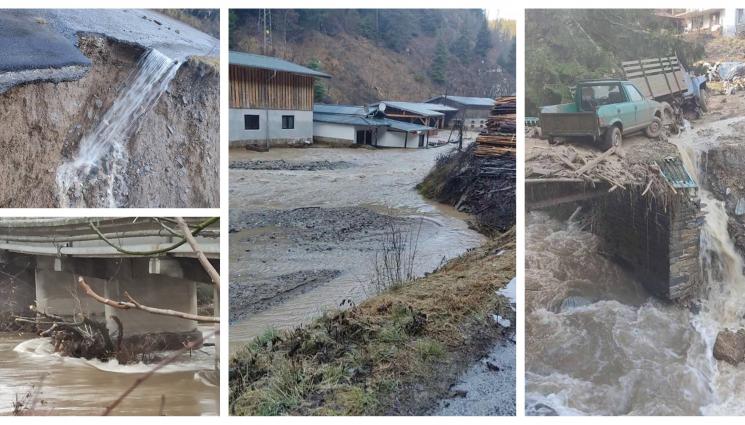 наводнение - Бедствено положение в четири общини в Благоевградско заради наводненията