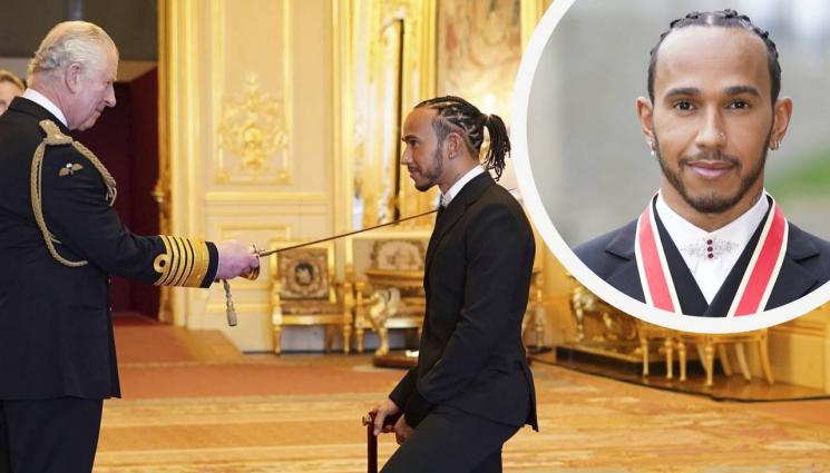 Хамилтън принц Чарлз - Принц Чарлз вдигна меча пред Хамилтън и той стана рицаря сър Люис в замъка Уиндзор (ВИДЕО/СНИМКИ)