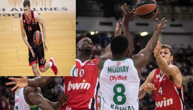 Александър Везенков - Олимпиакос срази Байерн, Везенков вкара 16 точки