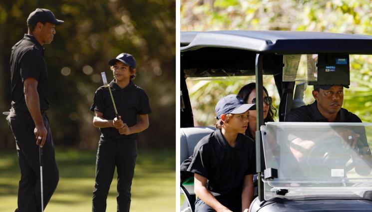 Тайгър Уудс - Родители и наследници: Тайгър Уудс се пуска в турнир с 12-годишния си син Чарли