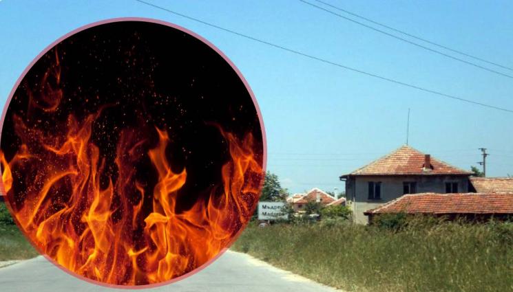 Пожар - Момиченце на 18 месеца изгоря в дома на дядо си