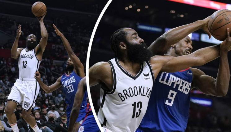 Джеймс Хардън Бруклин - Брадата от Бруклин Джеймс Хардън развинти Клипърс – 39 точки и 15 асистенции за 124:108