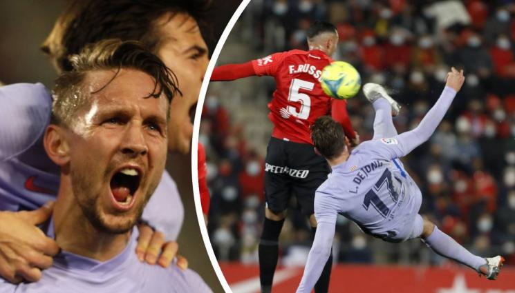 Лук де Йонг - С дете на 17 г. и още двама малчугани Барса изтръгна геройско 1:0 срещу Майорка