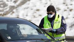 кат полиция път кола