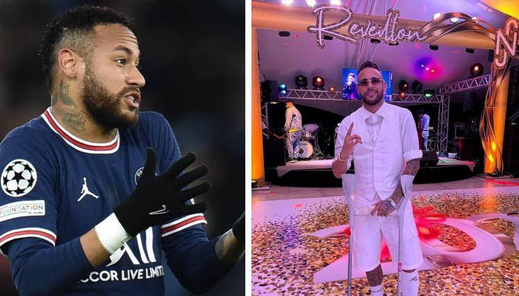 Неймар - Облечен в бели одежди, Неймар празнува Новата три дни в бункер