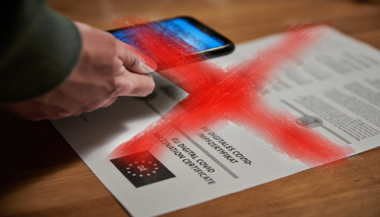 сертификат - Премахват зелените сертификати само при над 70% ваксинирани