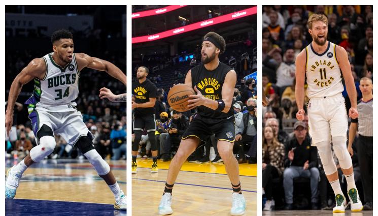 Янис Клей Томпсън Сабонис - Завръщането след 941 дни на „воина“ Клей Томпсън засенчи и Сабонис (42 т.), и Янис (43)