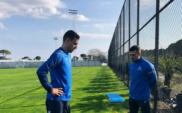 Полузащитникът на Левски Георги Миланов продължава с рехабилитационните процедури Футболистът