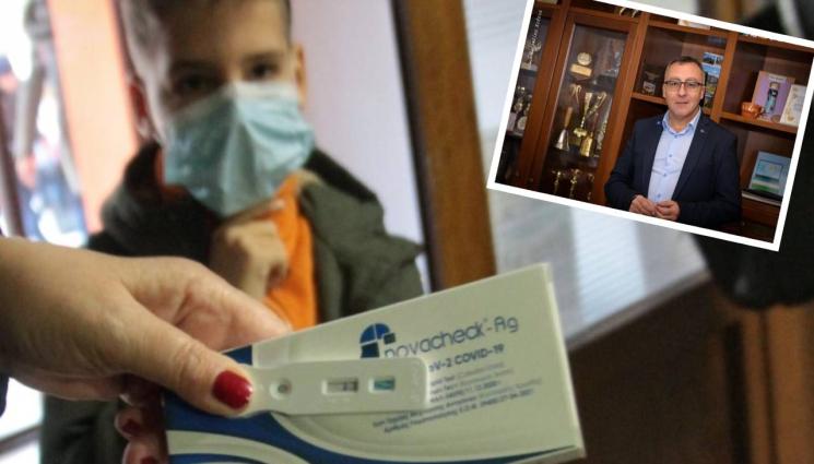 тестване ученици Деян Стаматов - Директорът на 119-о СУ Диян Стаматов пред