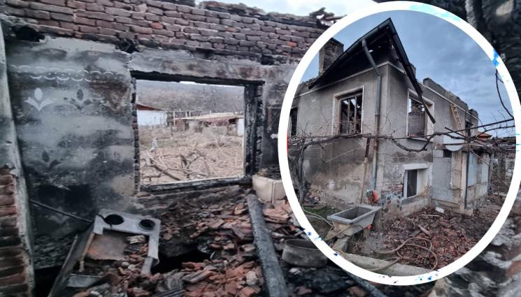 пожар - ДРАМА: Пожар изпепели къщата на самотен баща и дъщеричката му