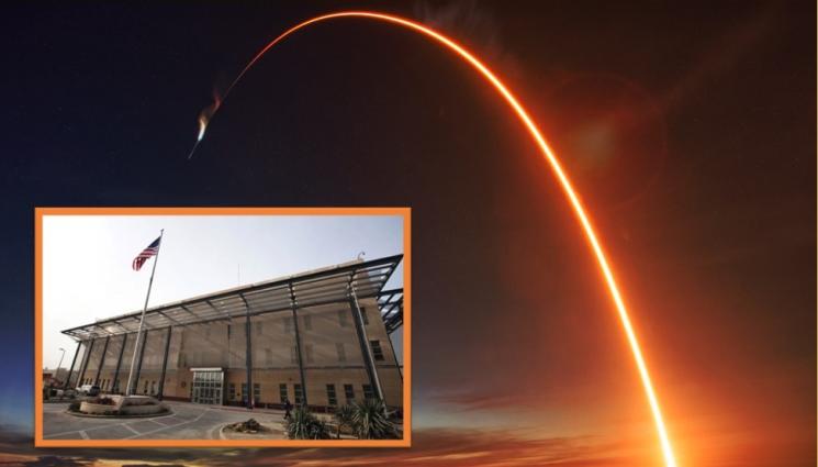 к - Ракетна атака срещу американското посолство в Багдад (ВИДЕО)