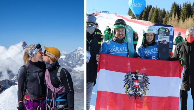 сноуборд - Гаджета ознаменуваха с целувка победата си в сноуборда