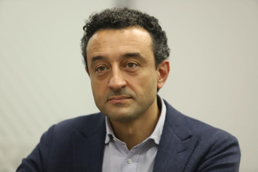 Министърът на иновациите и растежа Даниел Лорер и ръководството на Българската банка