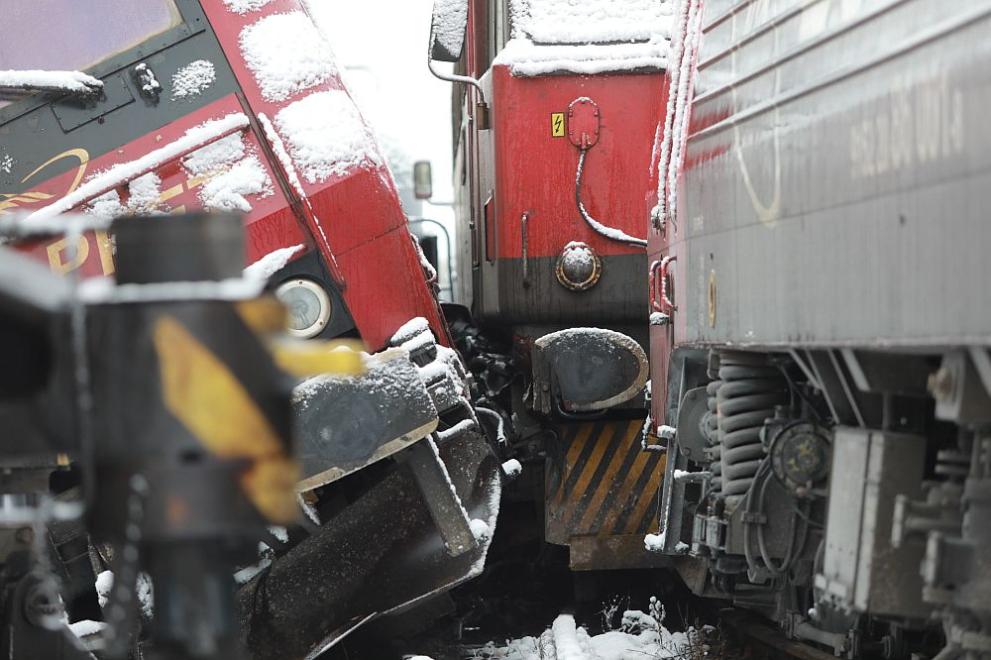 Инцидент с два товарни влака в района на столичната гара